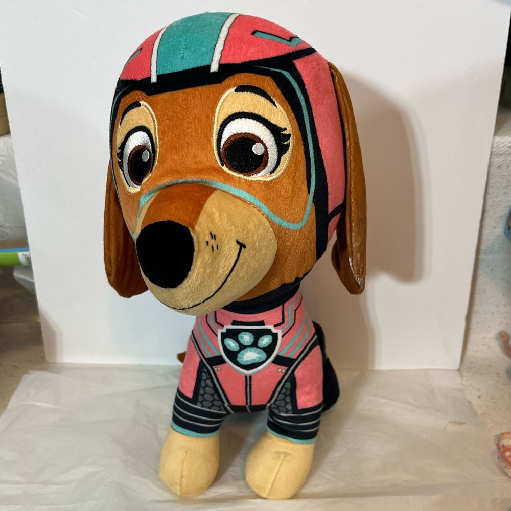 NICKELODEON PAW PATROL SKYE MIGHTY GLOW IN THE DARK PLUSH PILLOW BUDDY‎ PREOWNED